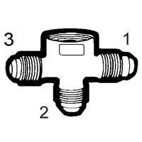 Tube to Female Pipe Cross Adapter