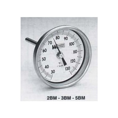 "THERMOMETER 3 FACE, 2-1/2 INS 0-200F"