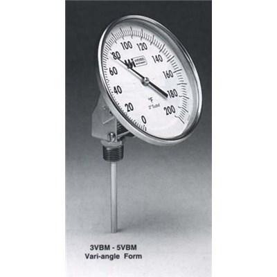 "THERMOMETER 3 FACE, 2-1/2 INS 0-200F"