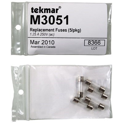 REPLACEMENT FUSES (5/PKG) 1.25 A 250V
