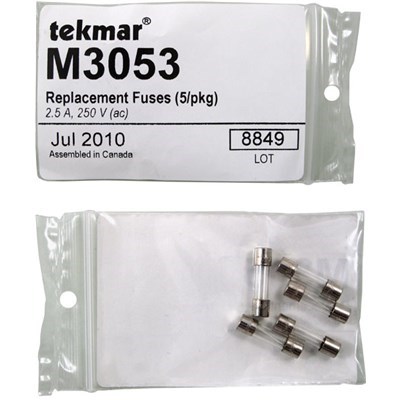 REPLACEMENT FUSES (5/PKG) 2.5 A 250 V