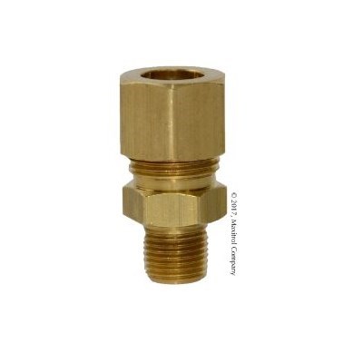 VENT TUBE CONNECTOR 1/4 COMP X 1/4 MPT