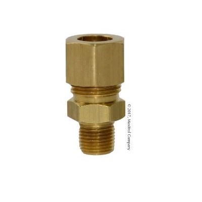 VENT TUBE CONNECTOR 3/8 COMP X 3/8 MPT