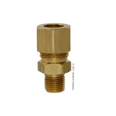 VENT TUBE CONNECTOR 3/8 COMP X 1/8 MPT