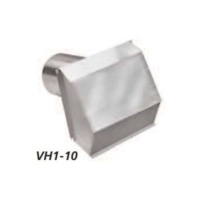 10" Aluminum Hood for Side Wall Vent Ter